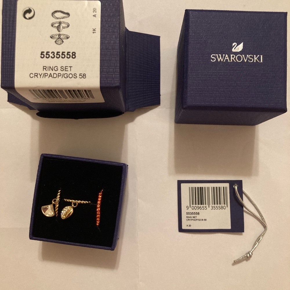 Swarovski Three Ring Stack - Picture 8 of 8